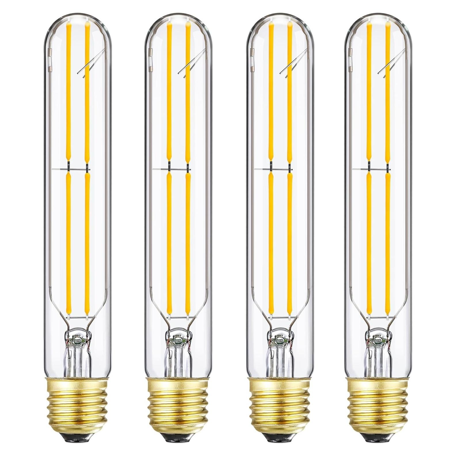 Bombilla LED Regulable E26 T10 6W 2700K 600LM 4Pack