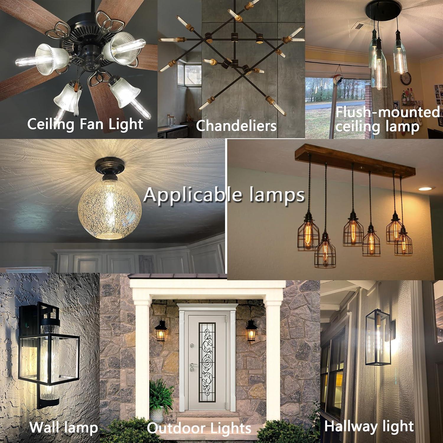 Bombilla LED Regulable E26 T10 6W 2700K 600LM 4Pack