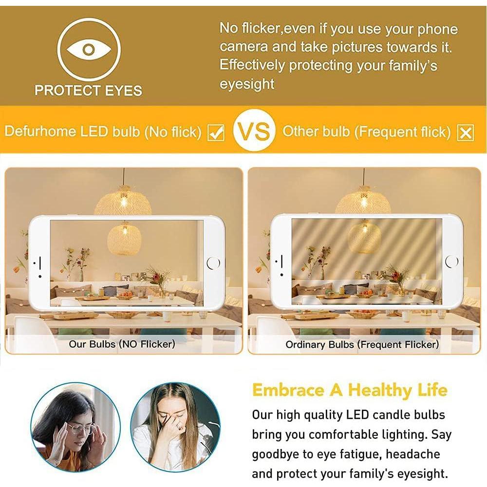 Bombilla LED Regulable E26 T10 6W 2700K 600LM 4Pack