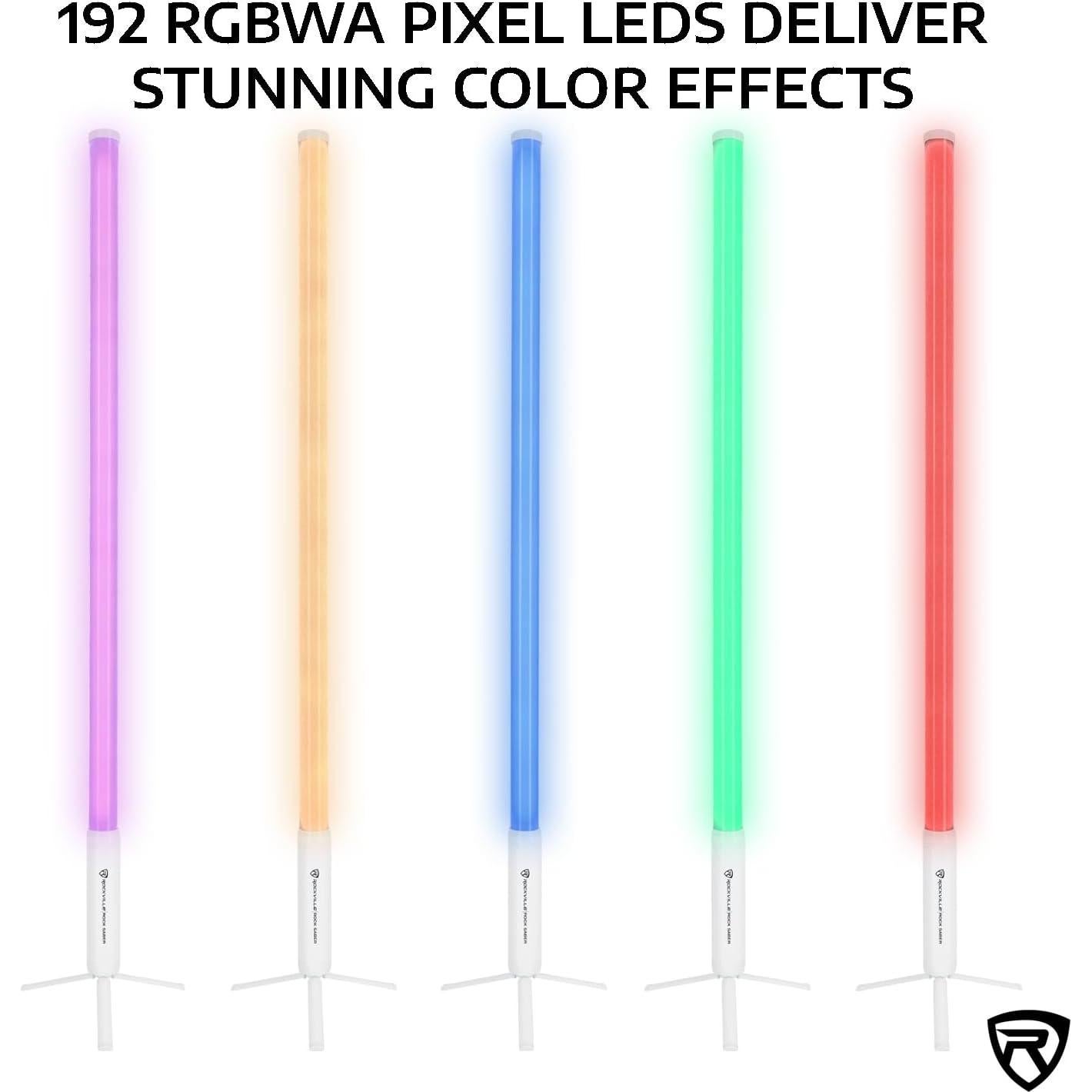 Luz de Tubo LED Rockville ROCK SABER 192 RGBW Inalámbrica