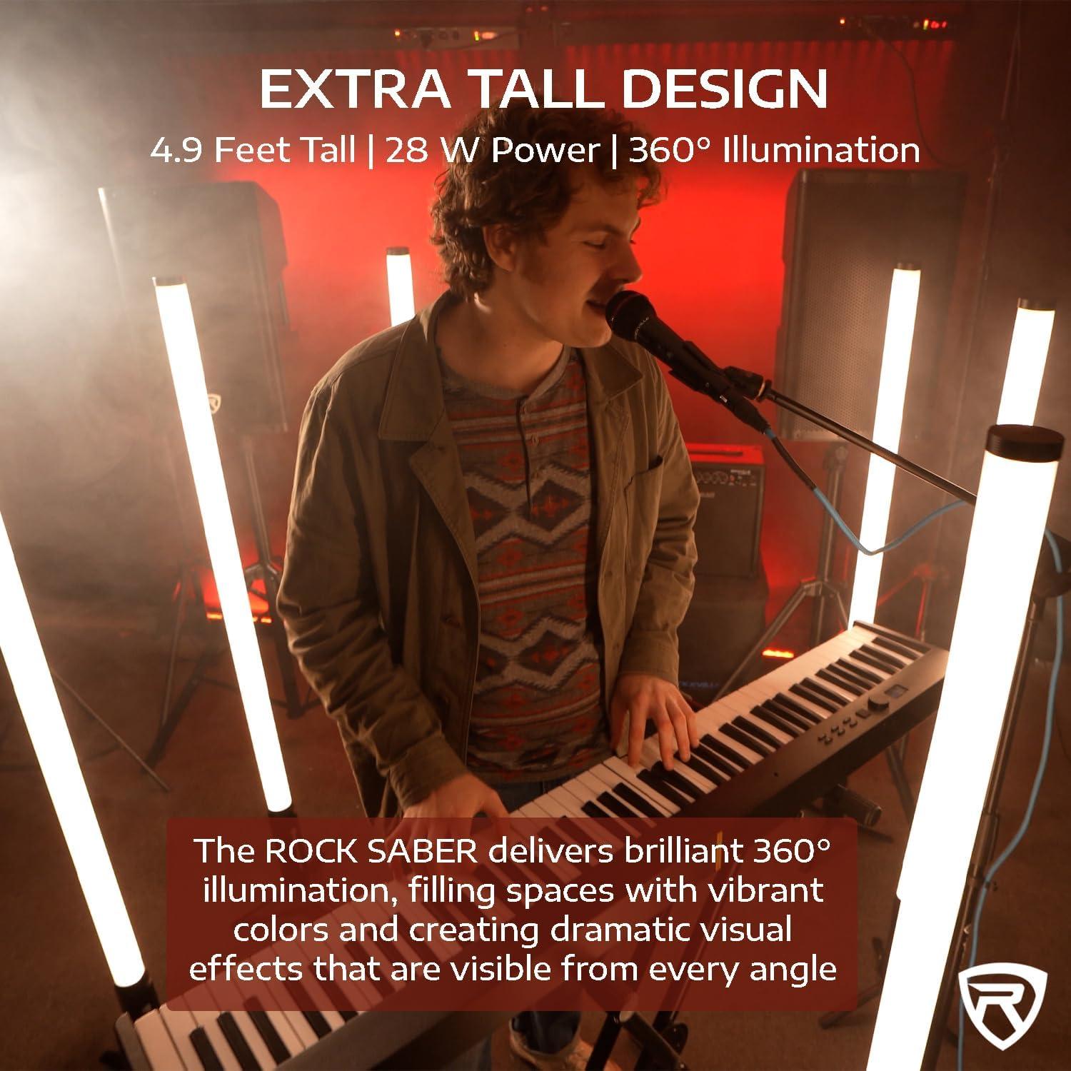 Luz de Tubo LED Rockville ROCK SABER 192 RGBW Inalámbrica