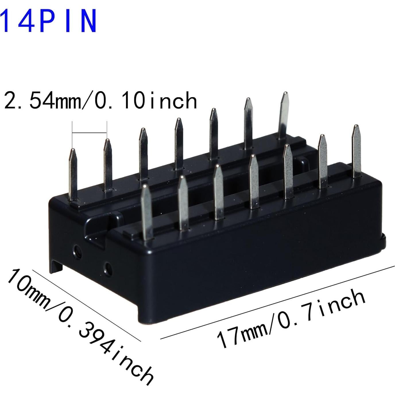 Kit 71 Zócalos DIP IC VIBICCK 2.54mm 6-28 Pines