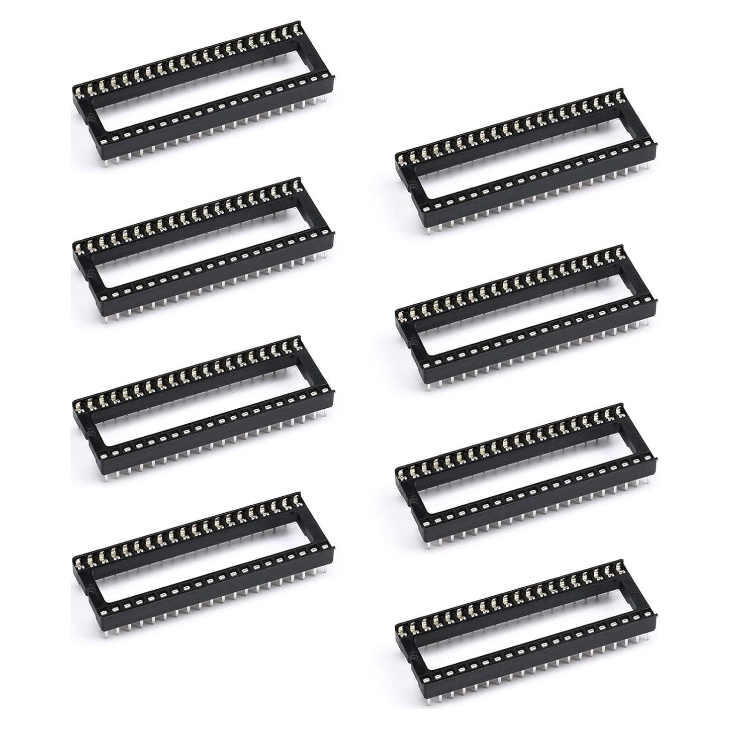 8 Pcs Zócalo IC DIP 40P JESSINIE 2.54mm 15mm Distancia