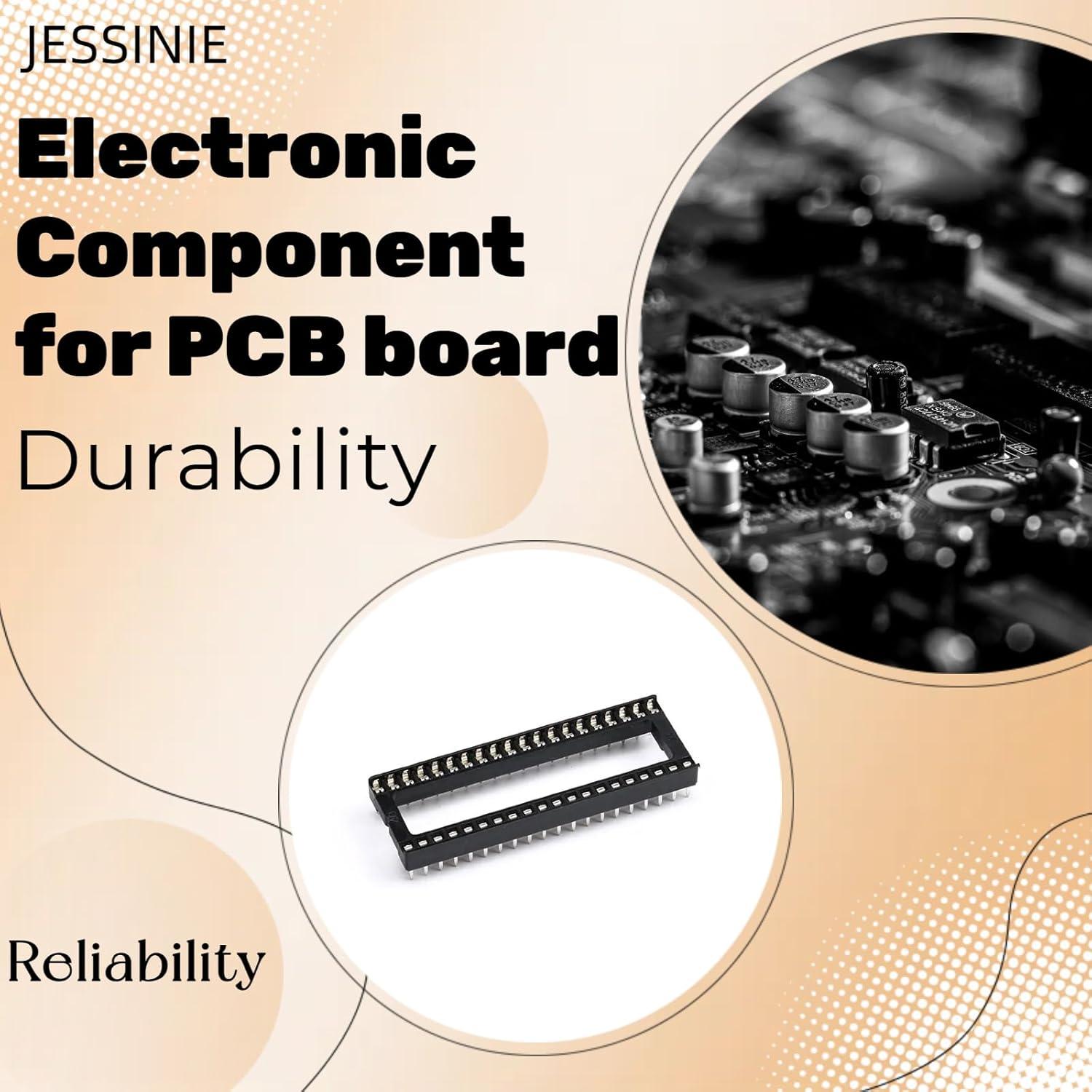 8 Pcs Zócalo IC DIP 40P JESSINIE 2.54mm 15mm Distancia