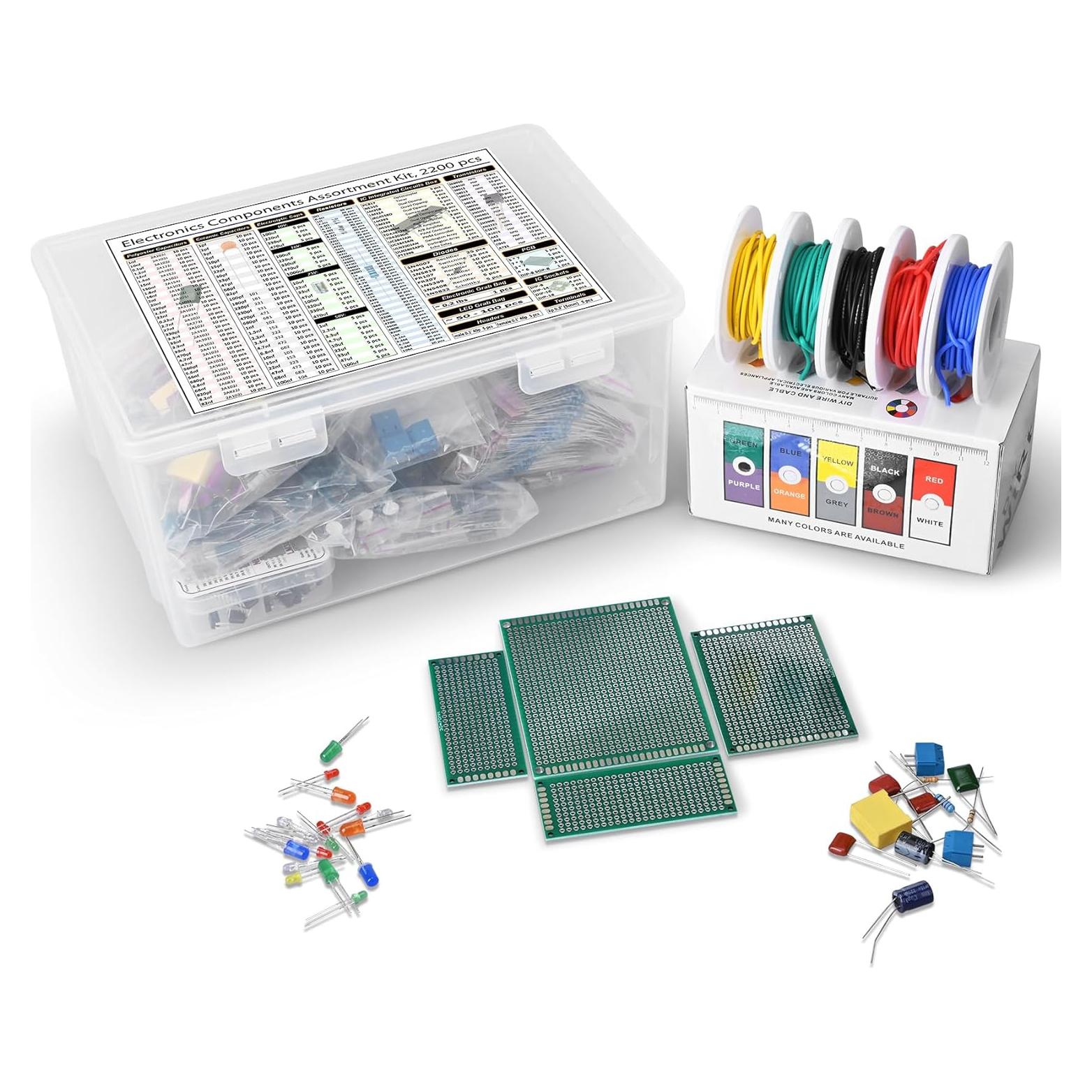 Kit de Componentes Electrónicos Intergalácticos 2200 pcs