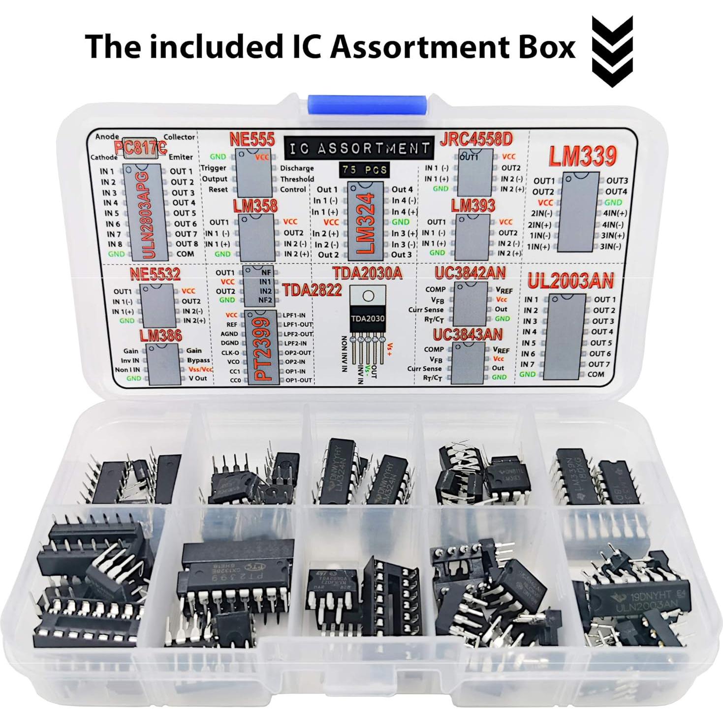 Kit de Componentes Electrónicos Intergalácticos 2200 pcs
