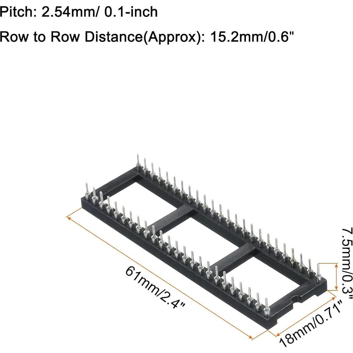 Zócalo IC 4pcs MECCANIXITY 48P 2.54mm para PCB