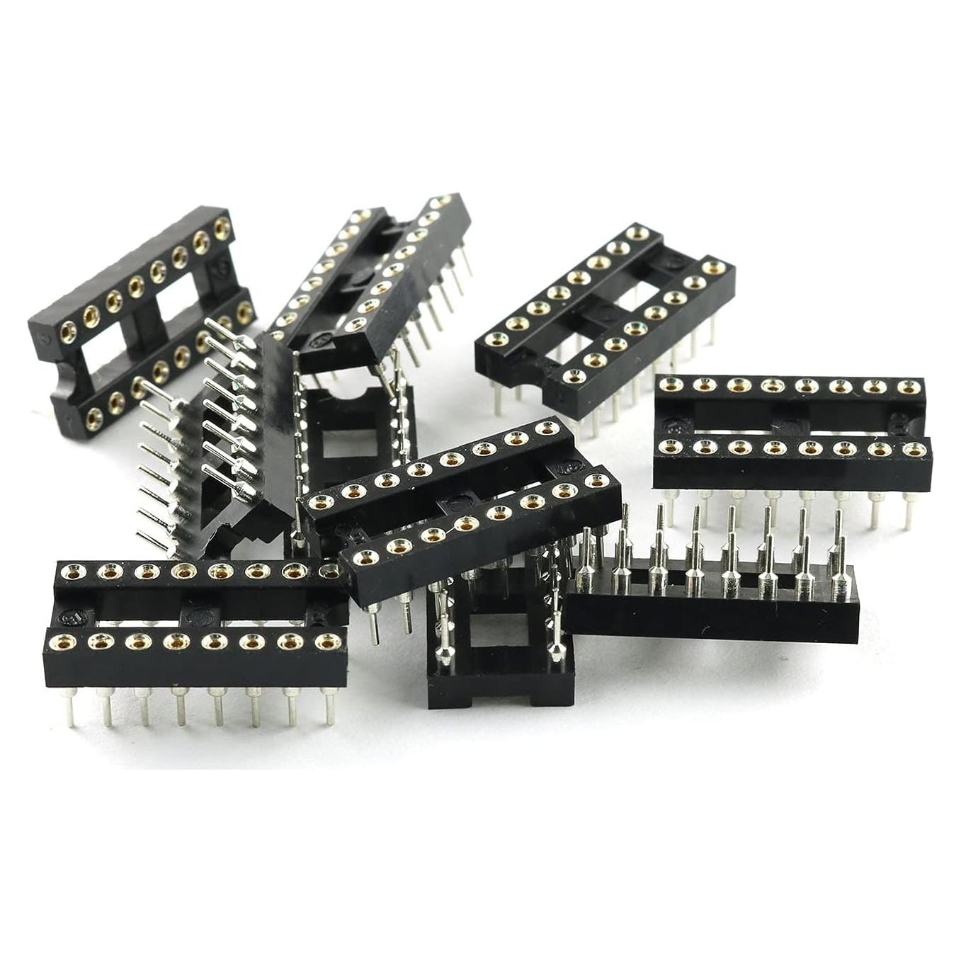 Zócalo DIP IC TAODAN 10PCS 16 Pines 2.54mm Soldadura