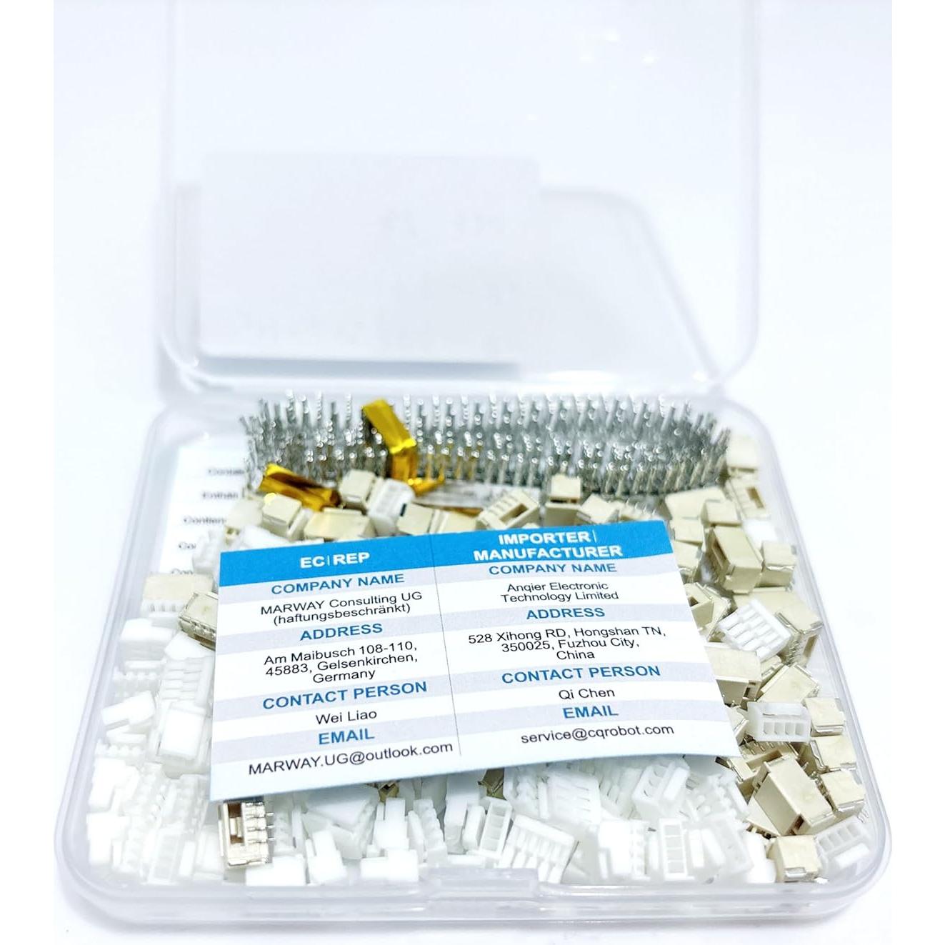 Kit Conectores JST GH 1.25mm 4 Pines CQRobot - 80 Juegos