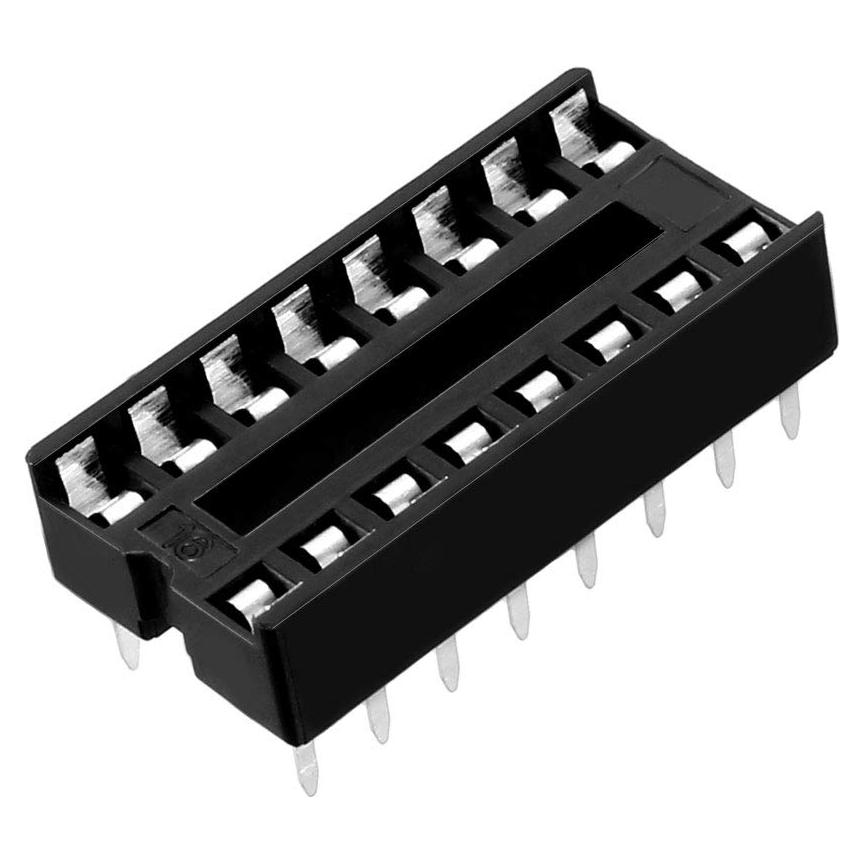 Zócalo IC DIP 16 Pines uxcell 2.54mm para Placa PCB - 10pcs