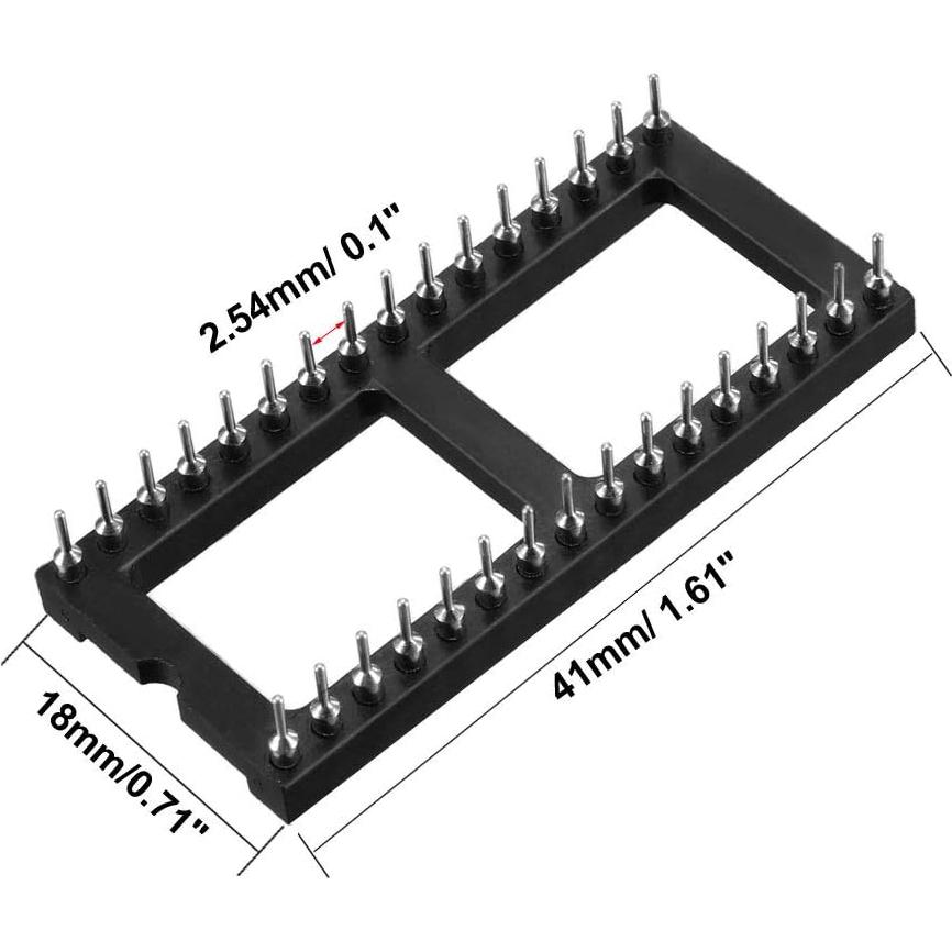 Zócalo DIP IC uxcell 32 Pines 2.54mm para Placa PCB