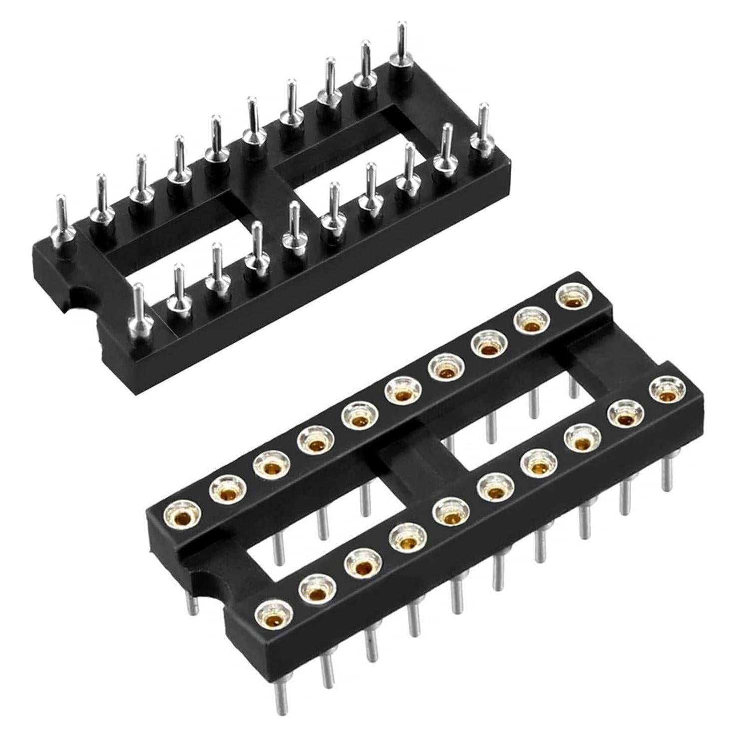 Zócalos IC 20 Pines 2.54mm GANASOME - Kit de 20 Pcs