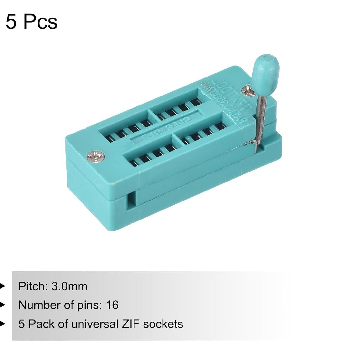 Zócalo de Prueba ZIF IC Universal PATIKIL 16 Pines 3.0mm