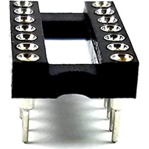 Zócalo IC DIP-14 Redondo Juried Engineering - Paquete de 5