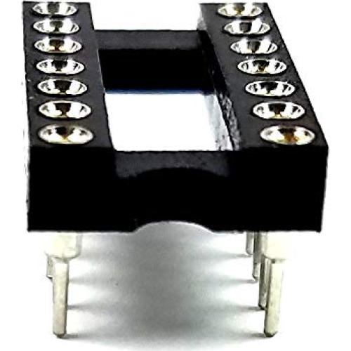 Zócalo IC DIP-14 Redondo Juried Engineering - Paquete de 5