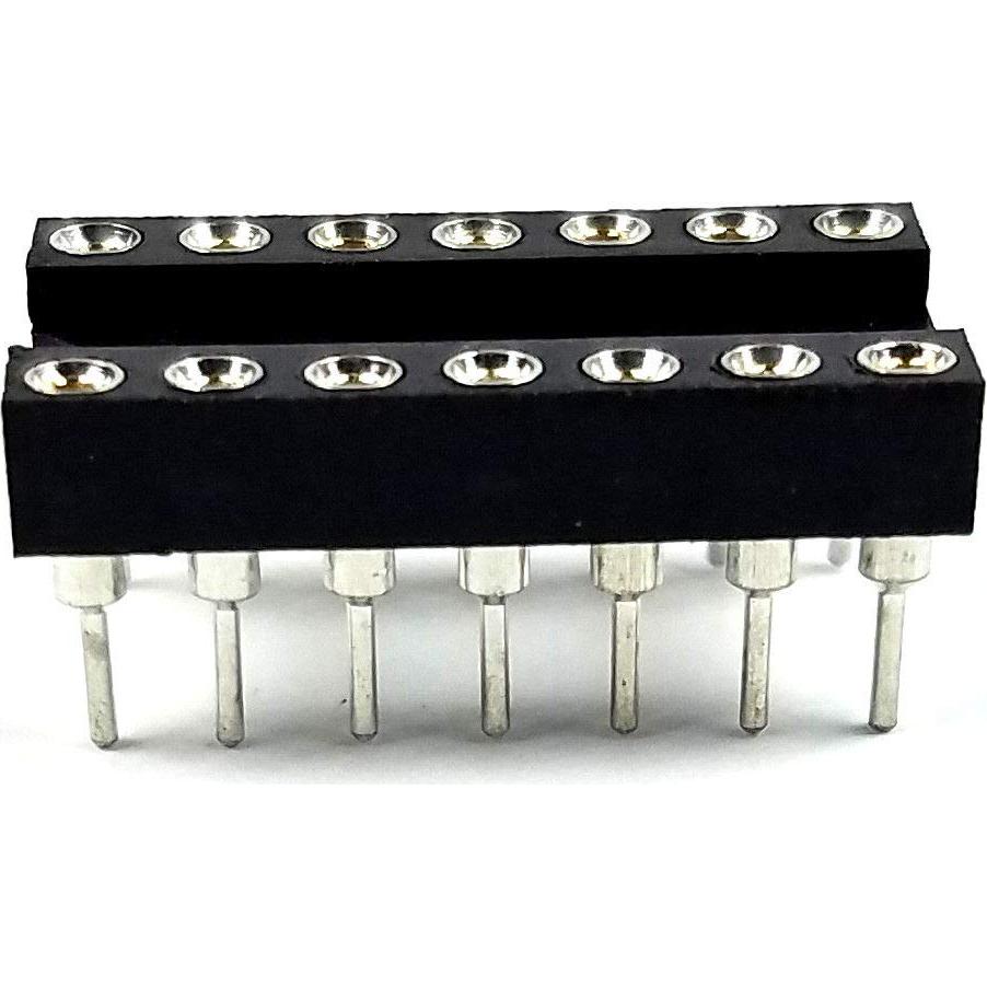 Zócalo IC DIP-14 Redondo Juried Engineering - Paquete de 5