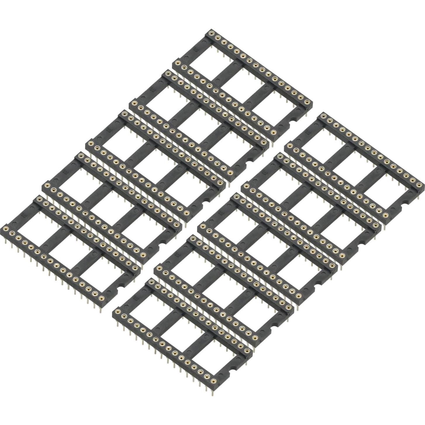 Adaptador Zócalos IC Redondos DIP32 10PCS 2.54mm Soldadura