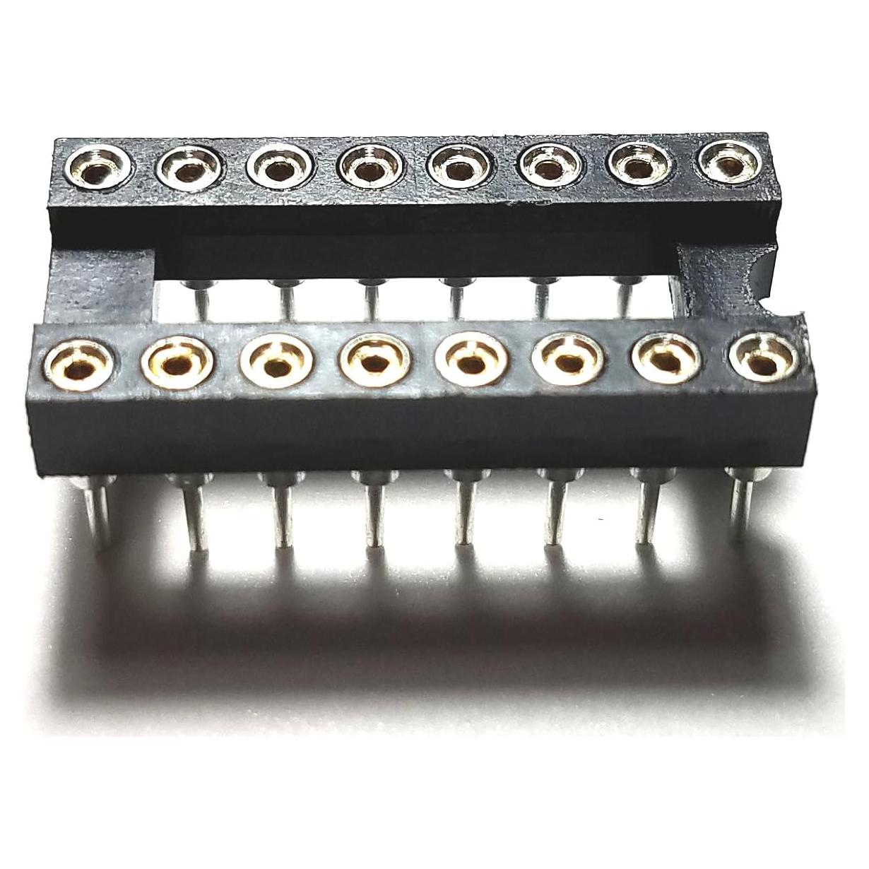 Zócalos DIP IC 16 Pines Juried Engineering 2.54mm (Paquete de 5)