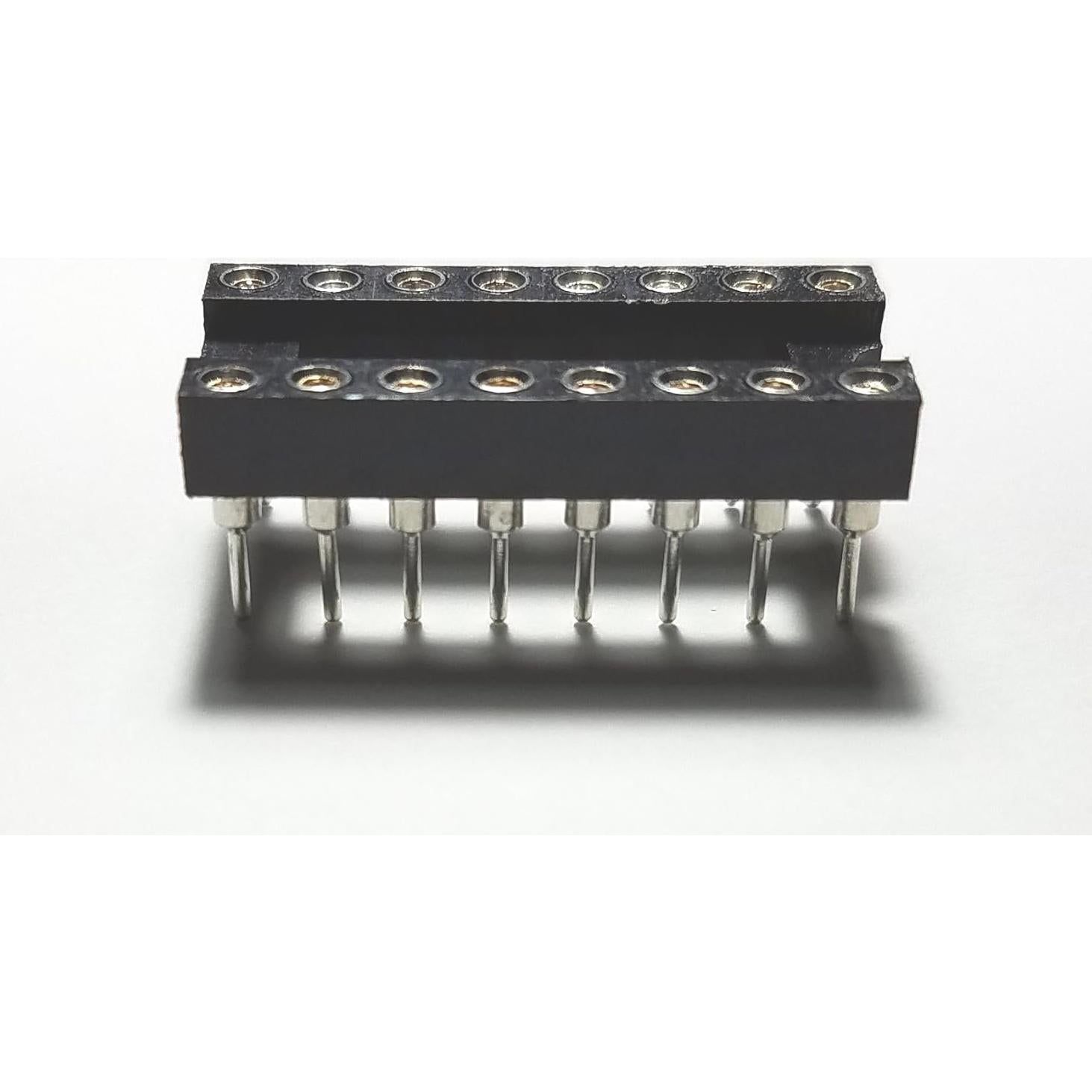 Zócalos DIP IC 16 Pines Juried Engineering 2.54mm (Paquete de 5)