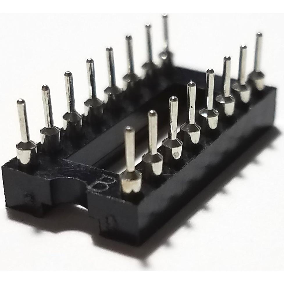 Zócalos DIP IC 16 Pines Juried Engineering 2.54mm (Paquete de 5)