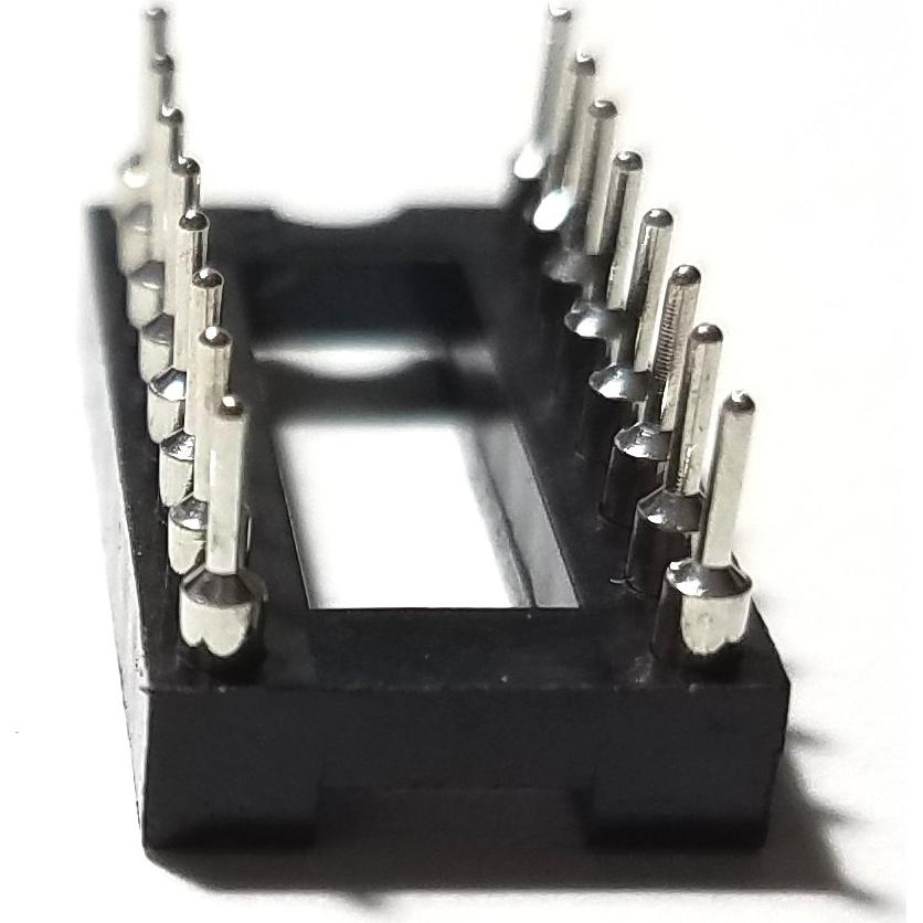 Zócalos DIP IC 16 Pines Juried Engineering 2.54mm (Paquete de 5)