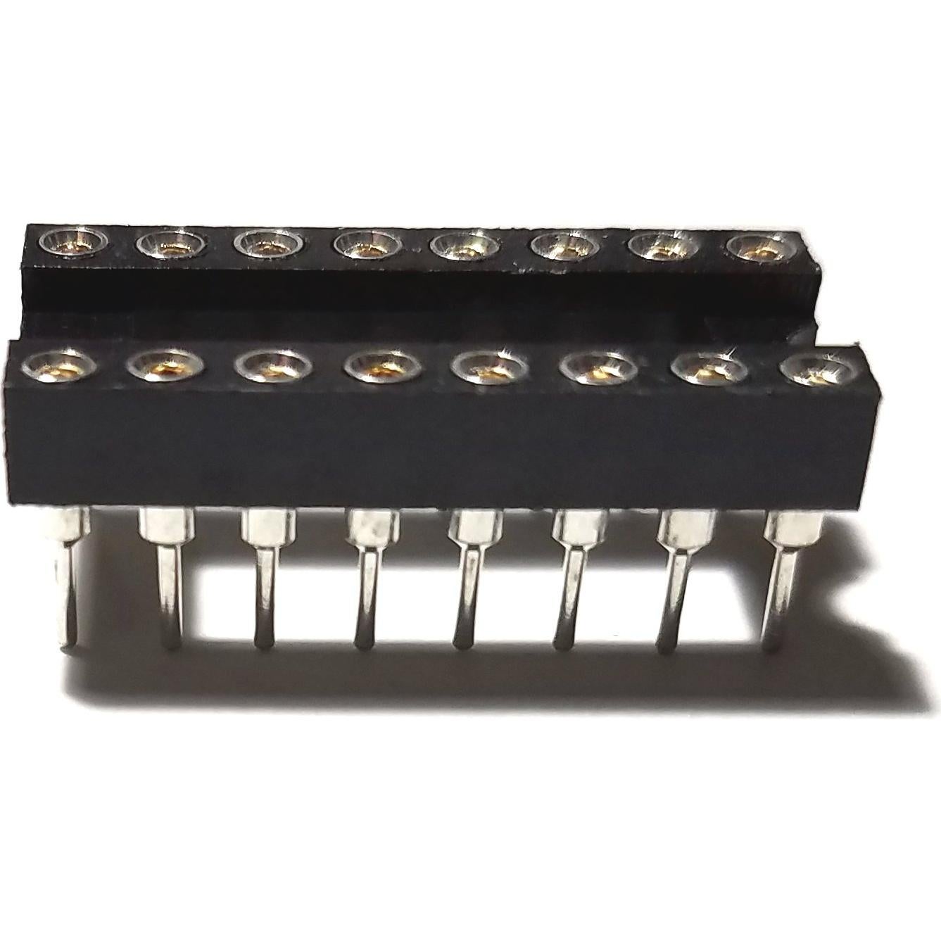 Zócalos DIP IC 16 Pines Juried Engineering 2.54mm (Paquete de 5)