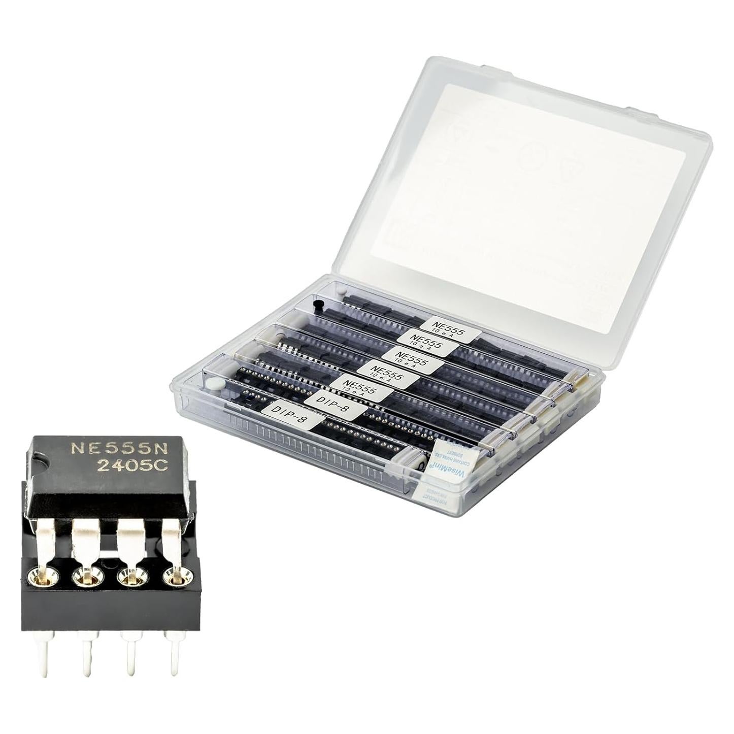 Kit 65 en 1 NE555 Timer IC CHIPNEW con zócalos DIP