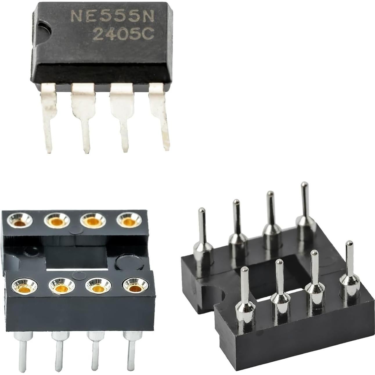Kit 65 en 1 NE555 Timer IC CHIPNEW con zócalos DIP