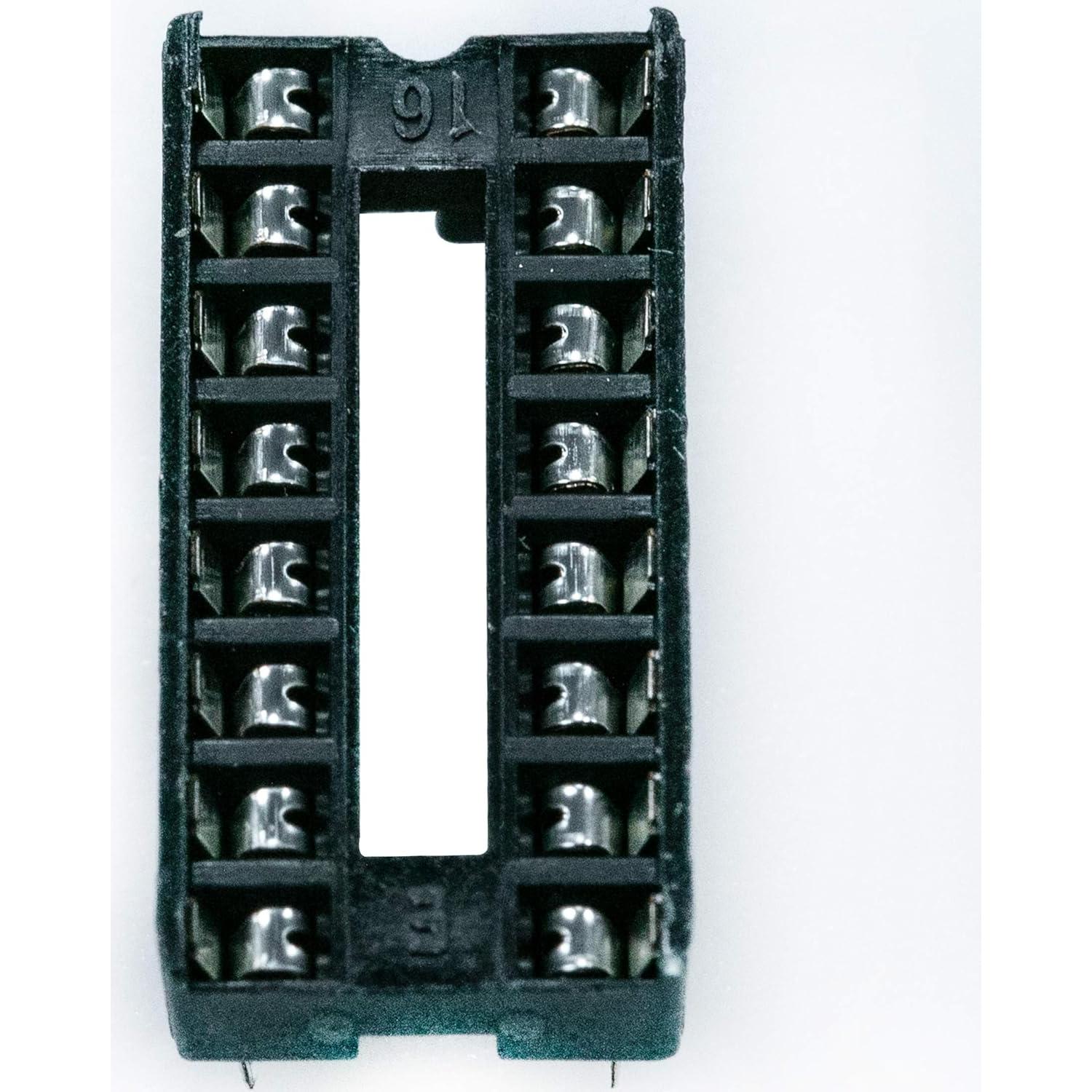 Zócalo IC DIP 16 Pines Soldadura Risingsaplings 10pcs