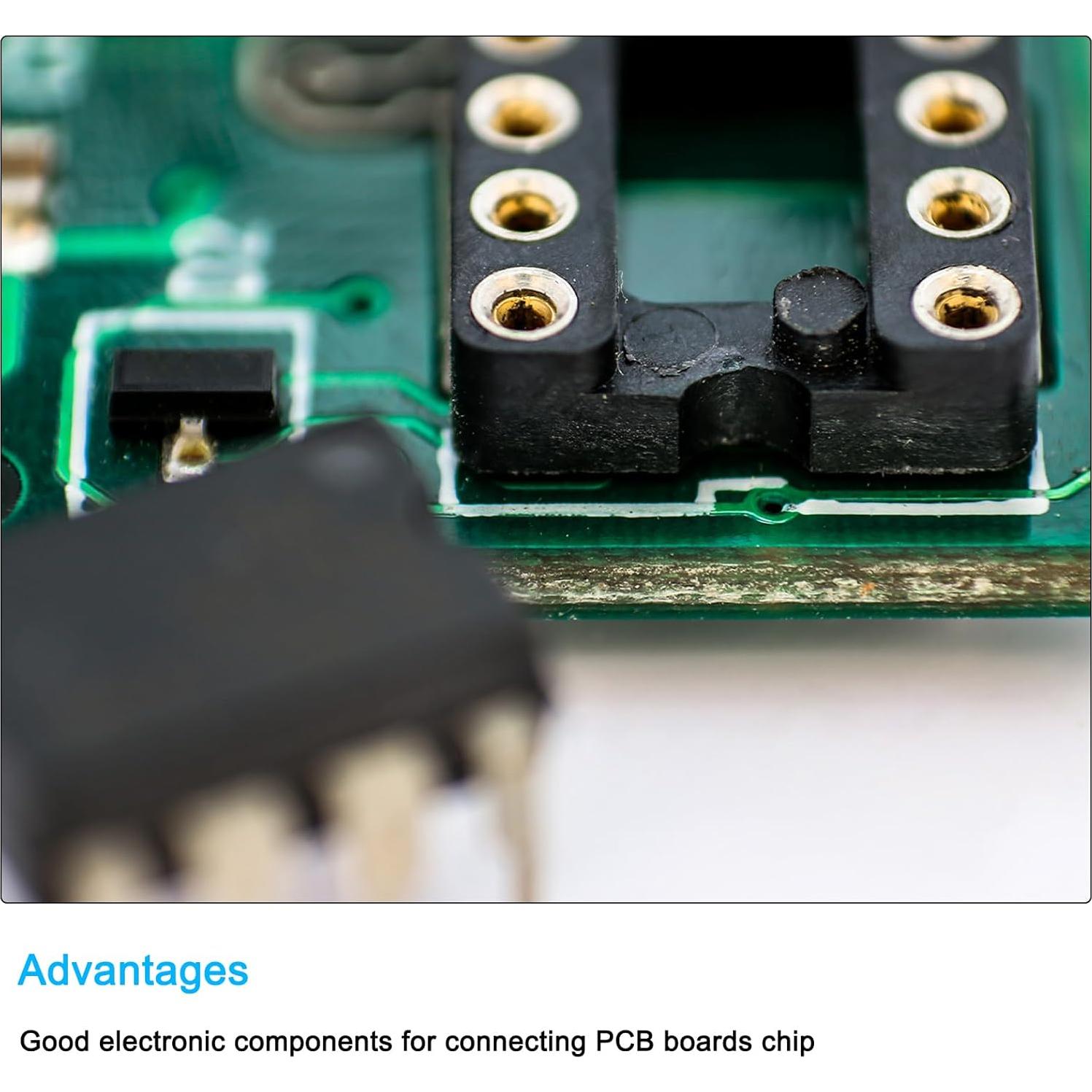 Adaptador Zócalo Chip DIP IC 14 Piezas 2.54mm 40 Pines MECCANIXITY