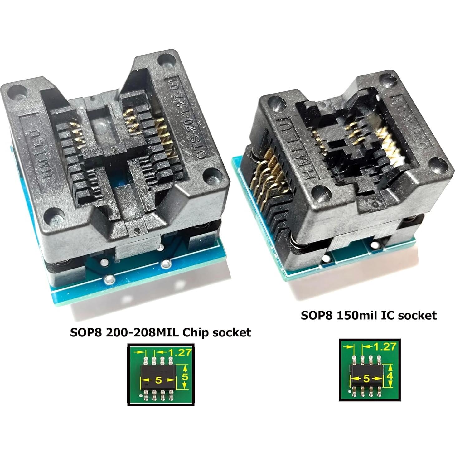 Kit Adaptador SOP8 a DIP8 SUGTSUGT - 200mil y 150mil