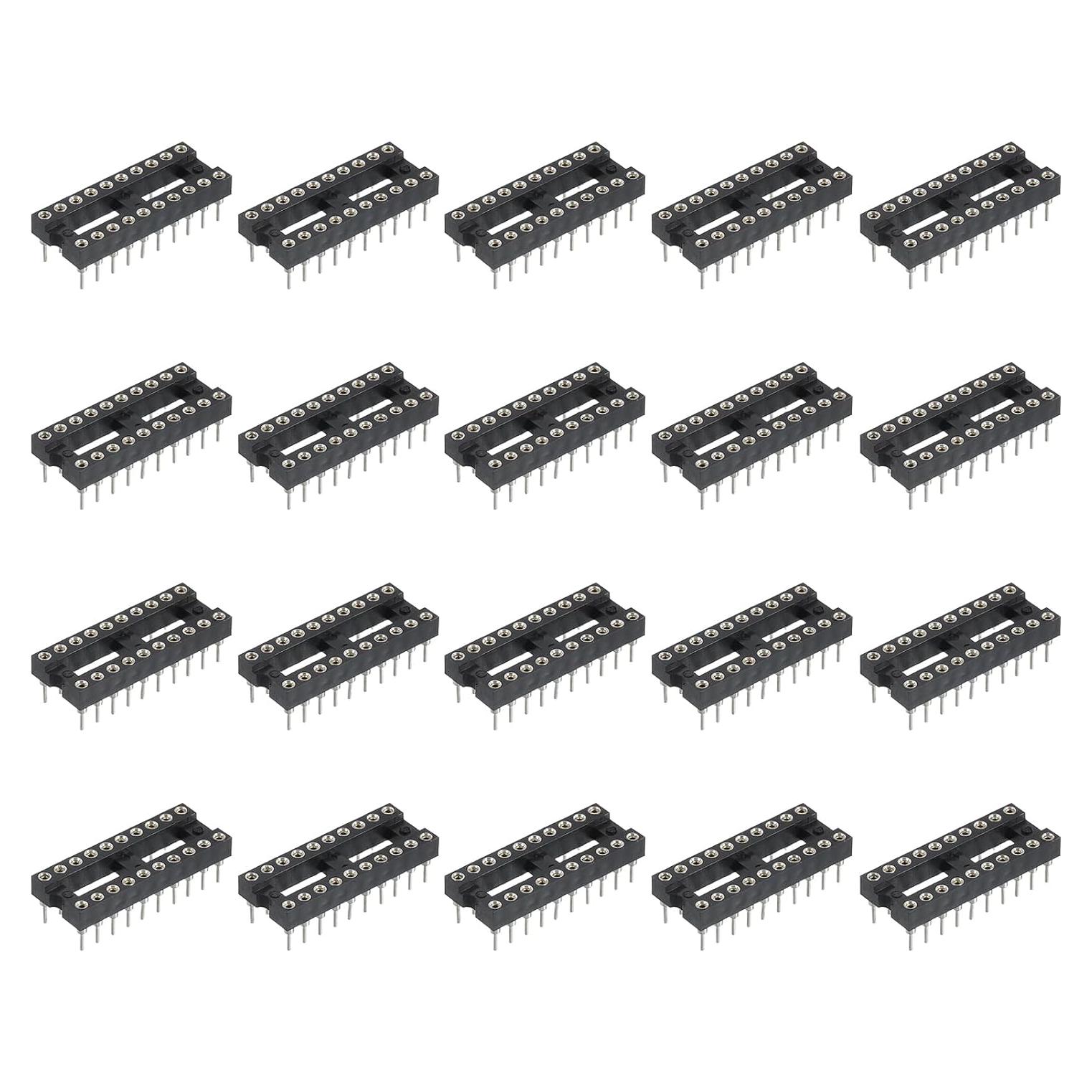 Adaptador de Zócalo DIP IC 24 Pcs MECCANIXITY 2.54mm
