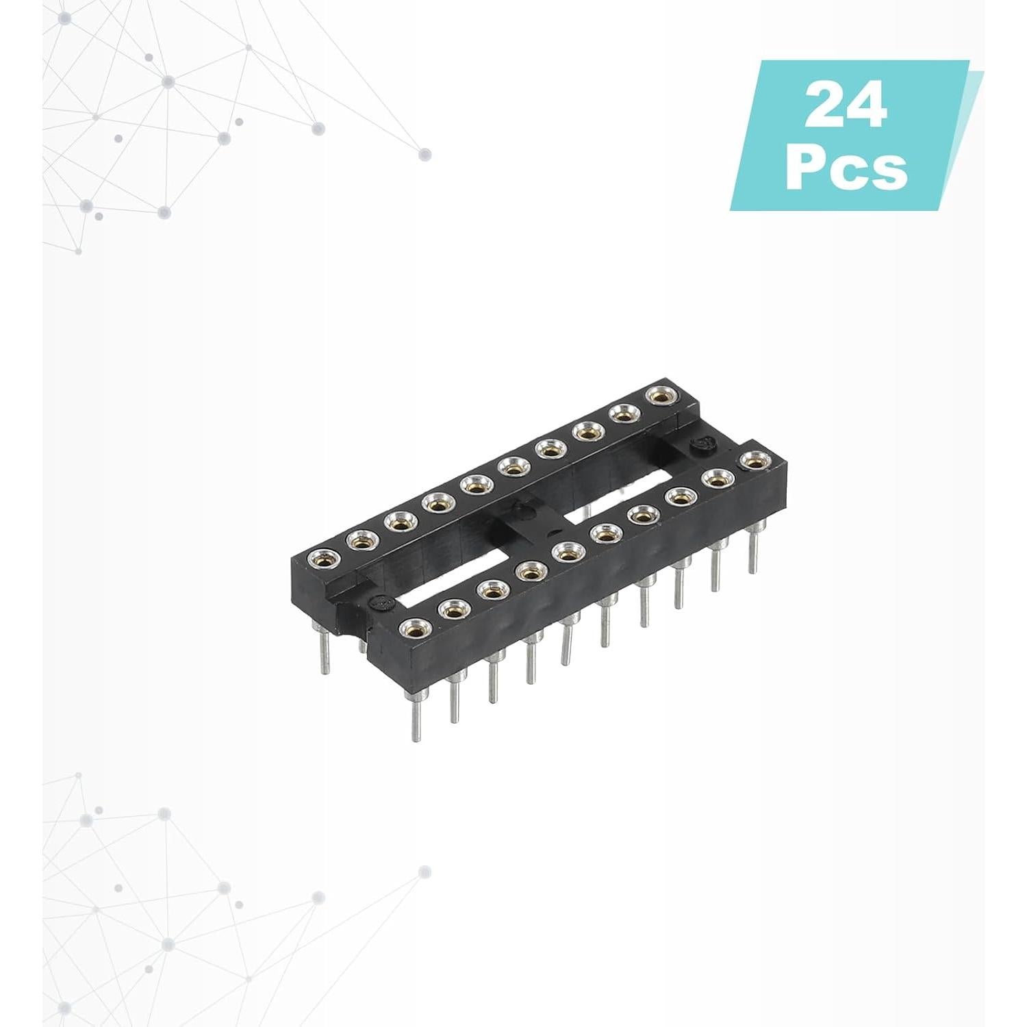 Adaptador de Zócalo DIP IC 24 Pcs MECCANIXITY 2.54mm