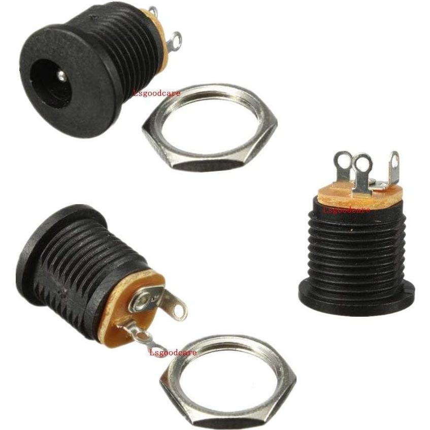 Conectores DC Macho y Hembra 5.5x2.5mm Lsgoodcare - 10 Paquetes