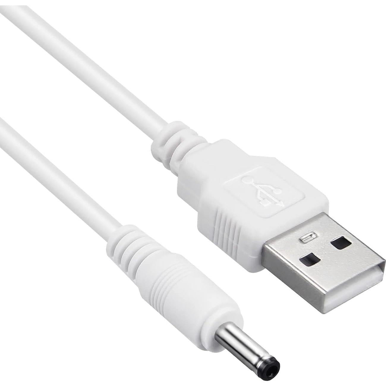 Paquete de 5 Cables de Alimentación DC 5V USB a Barrel 3.5x1.35mm