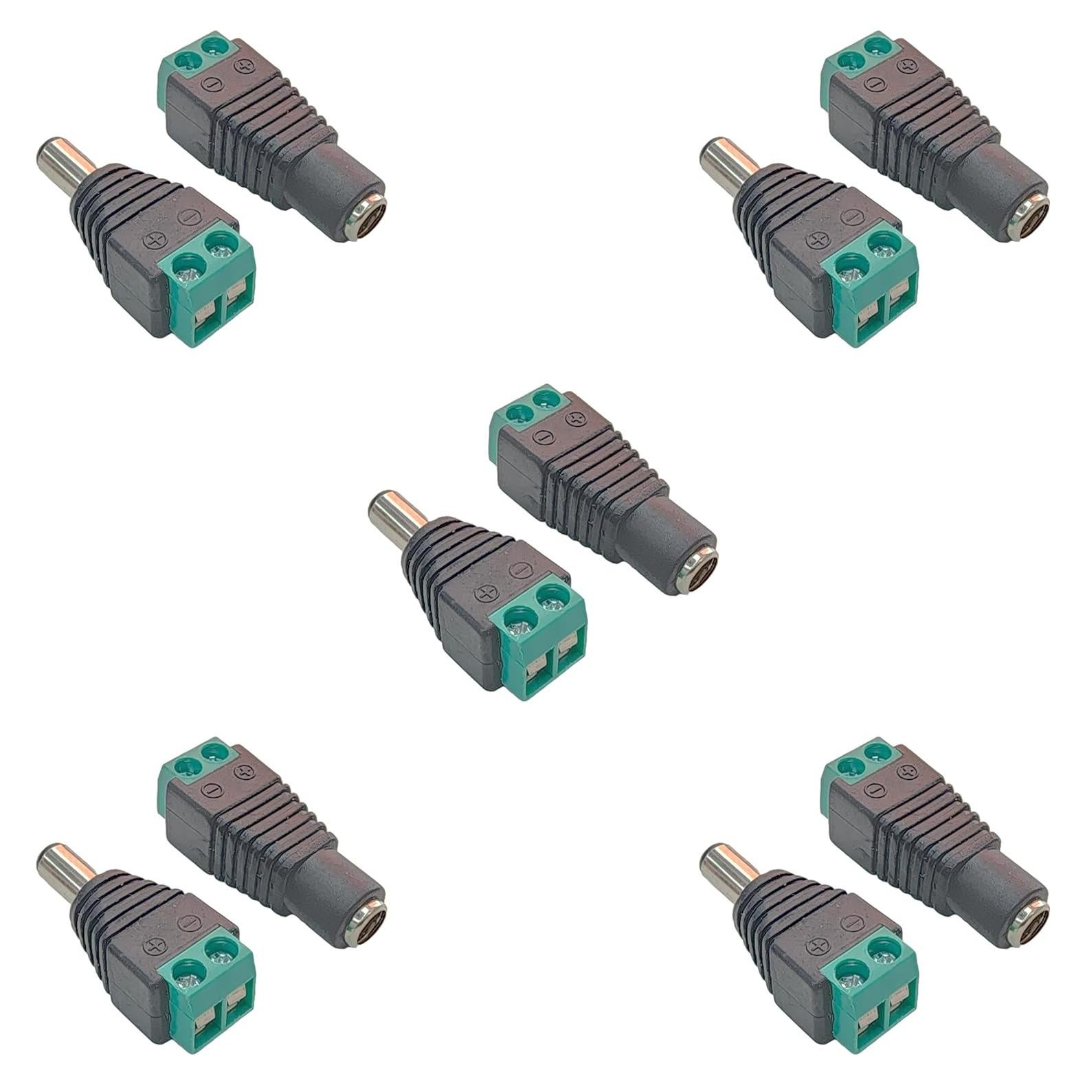 Conector Adaptador Corriente Continua DIYables 2.1x5.5mm 10 Piezas