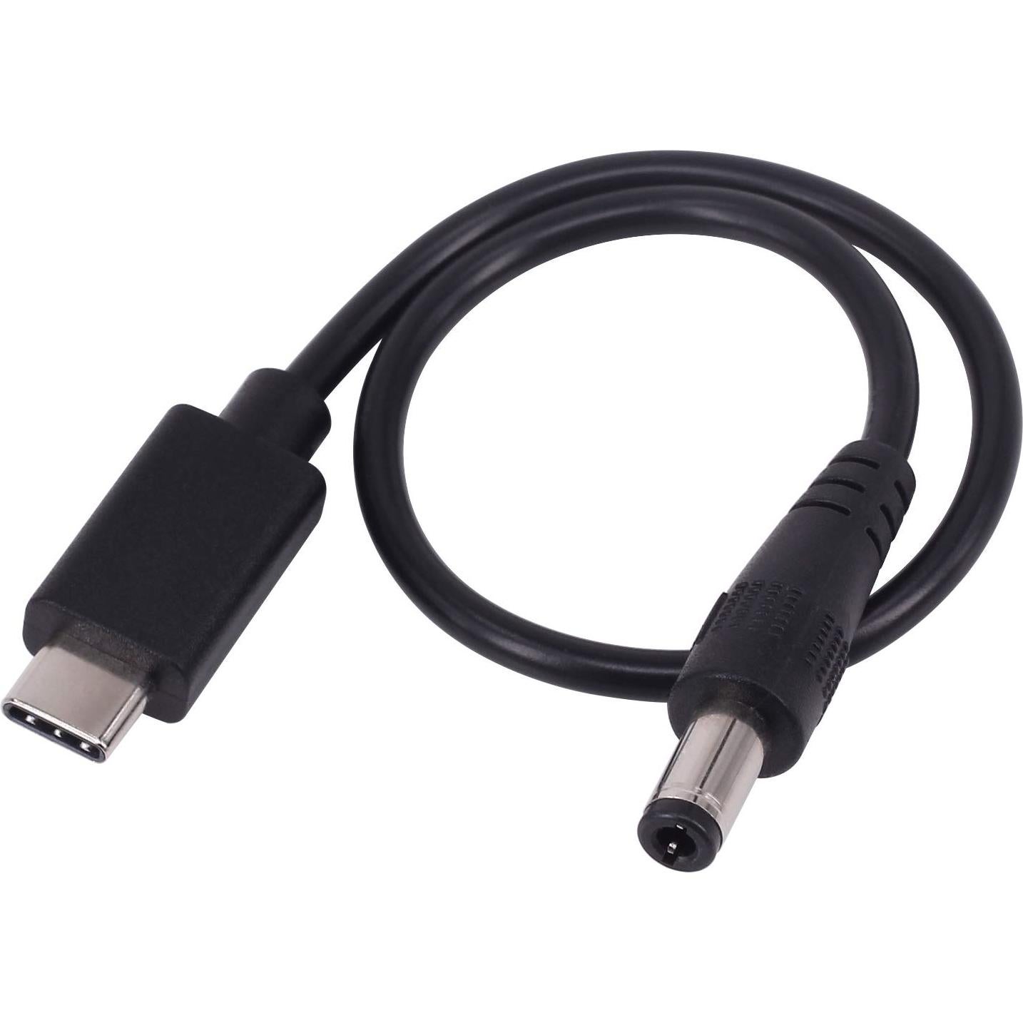 Cable Adaptador USB 3.1 Tipo C a DC 5.5x2.5mm DM 0.25m 2 Pack