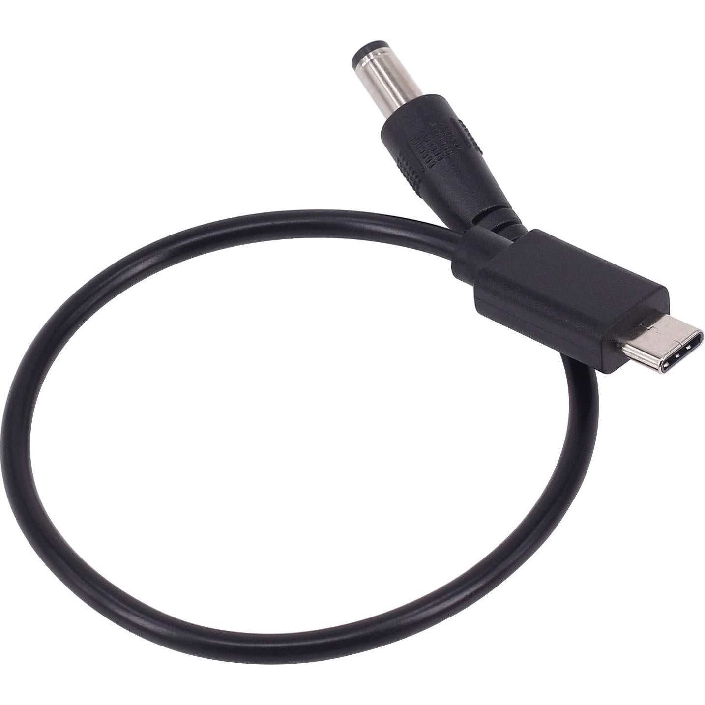 Cable Adaptador USB 3.1 Tipo C a DC 5.5x2.5mm DM 0.25m 2 Pack