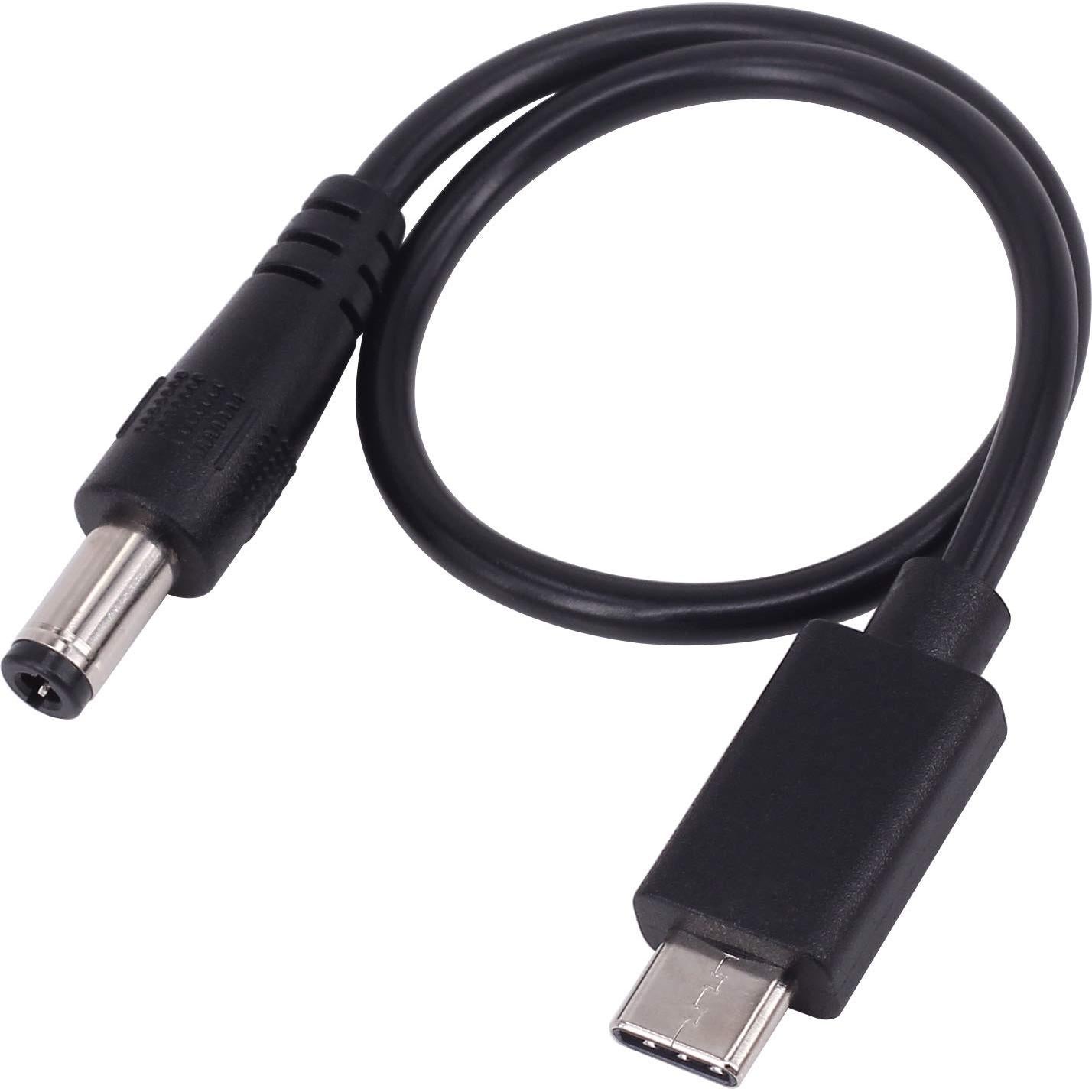 Cable Adaptador USB 3.1 Tipo C a DC 5.5x2.5mm DM 0.25m 2 Pack