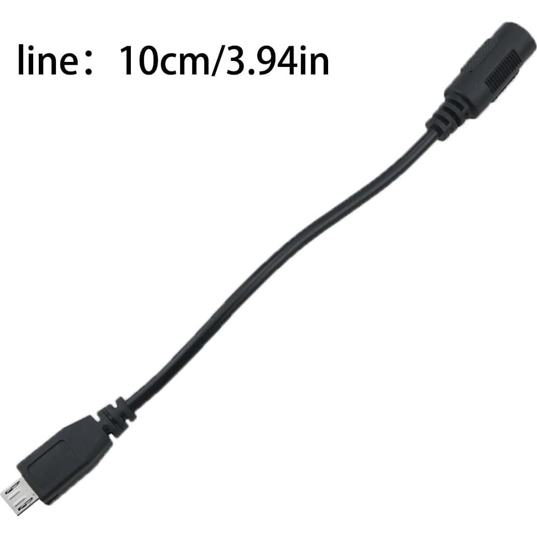 Adaptador Micro USB B a DC 5.5x2.1mm Ruiwaer - 2 Piezas