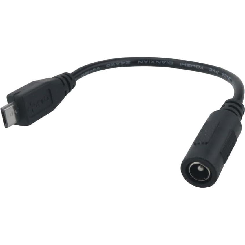 Adaptador Micro USB B a DC 5.5x2.1mm Ruiwaer - 2 Piezas