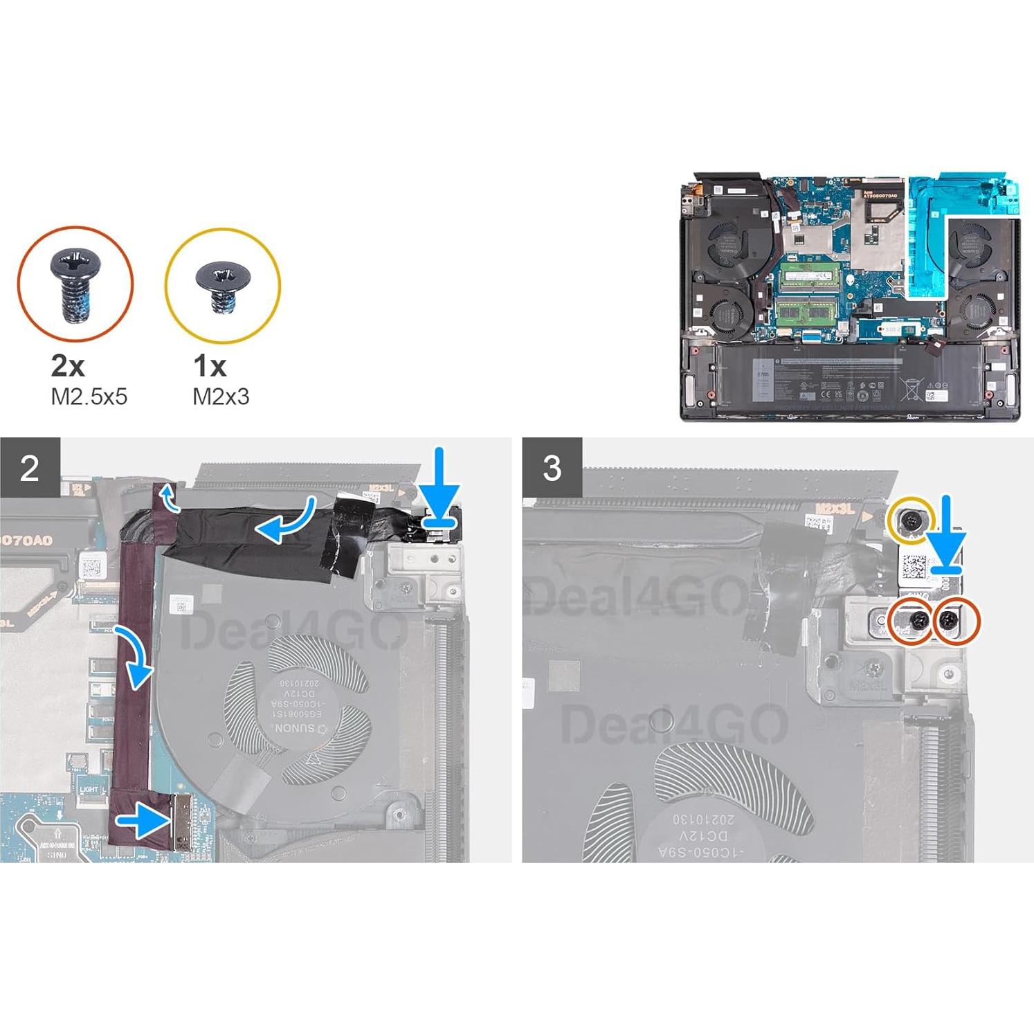 Cable de Jack de Poder GDS70 DC-IN para Dell Alienware X17 R1 R2
