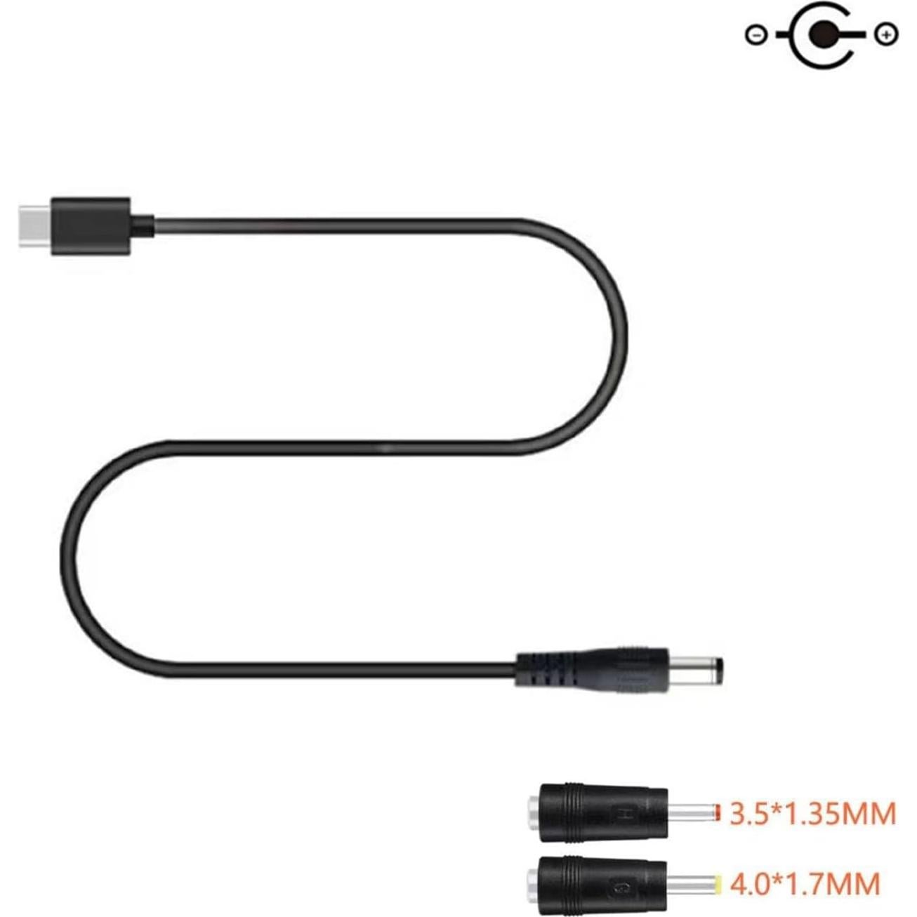 Cable USB C a DC 5.5mm x 2.1mm 12V 3A FASTELECTRIC 1m
