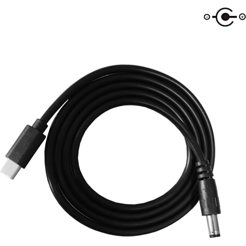 Cable USB C a DC 5.5mm x 2.1mm 12V 3A FASTELECTRIC 1m