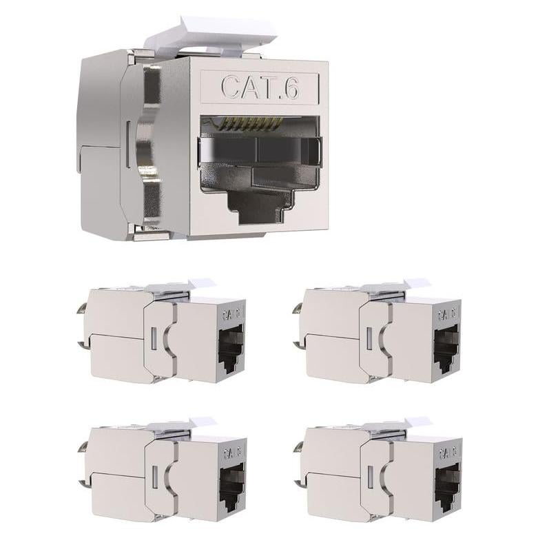 Conector Keystone Cat6 VANDESAIL 5 unidades sin herramientas