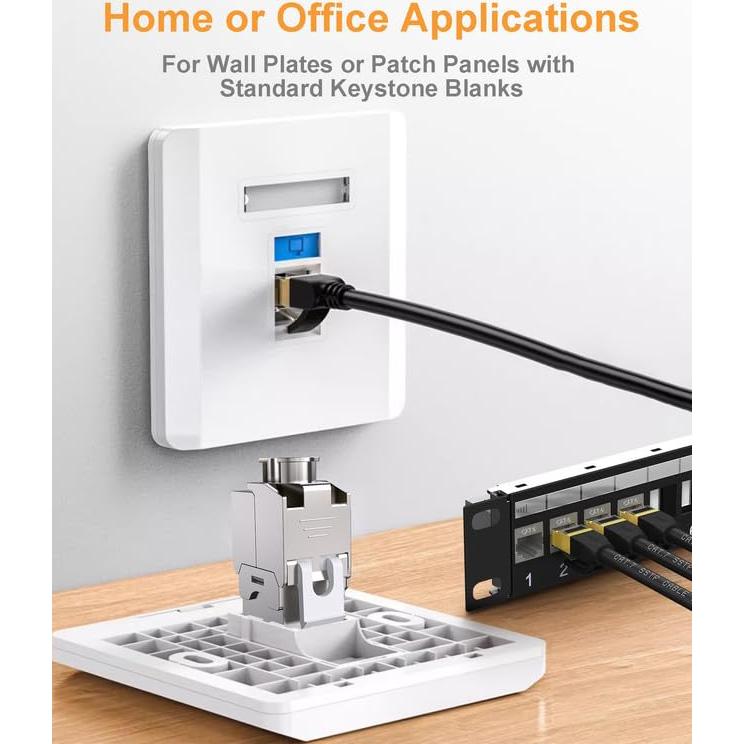 Conector Keystone Cat6 VANDESAIL 5 unidades sin herramientas