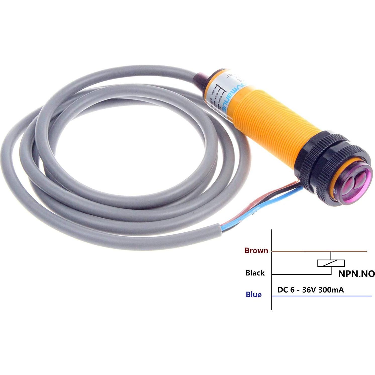 Sensor de Evitación de Obstáculos Infrarrojo NOYITO E18-D50NK 0-50cm