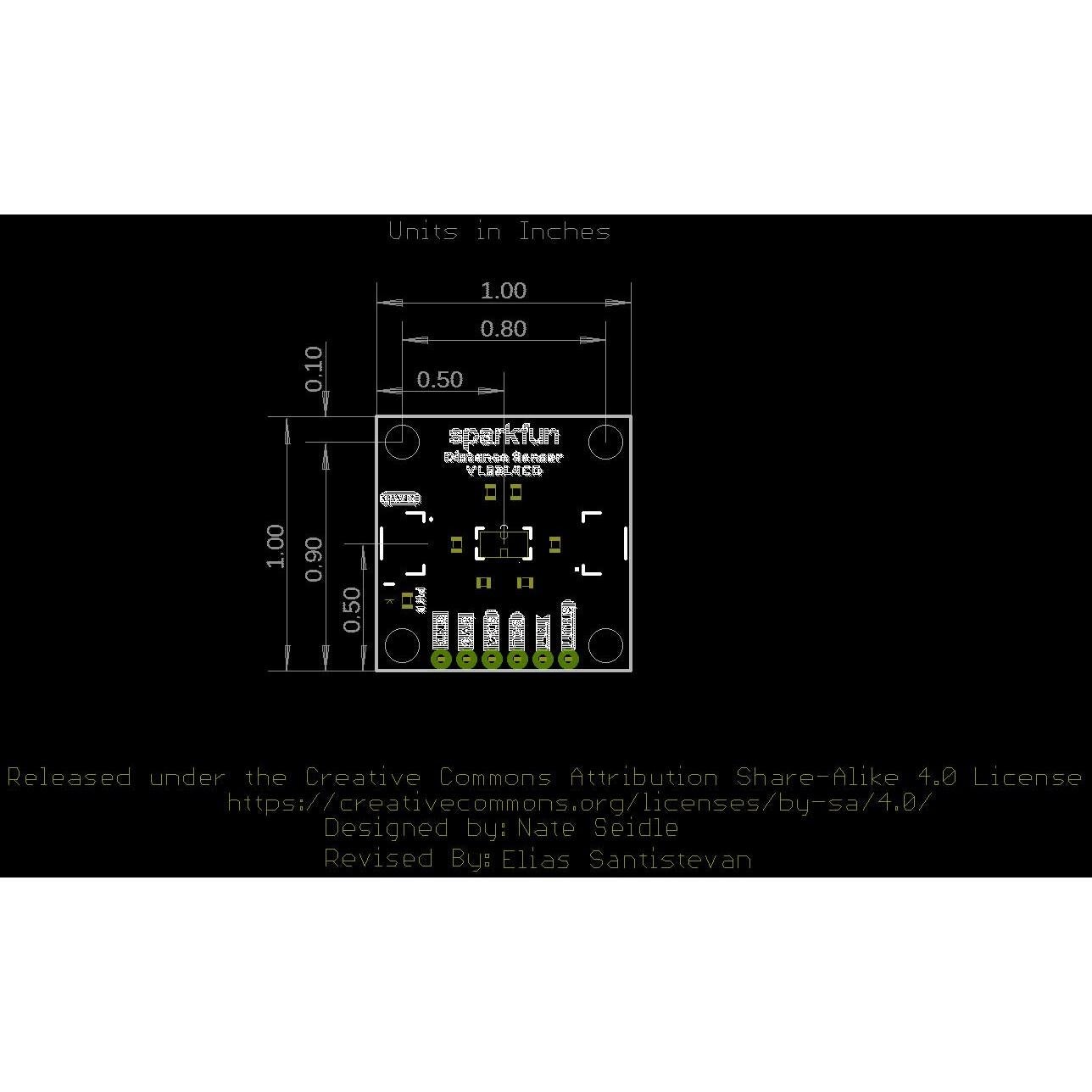 Sensor de Distancia SparkFun VL53L4CD 1.3m I2C Qwiic