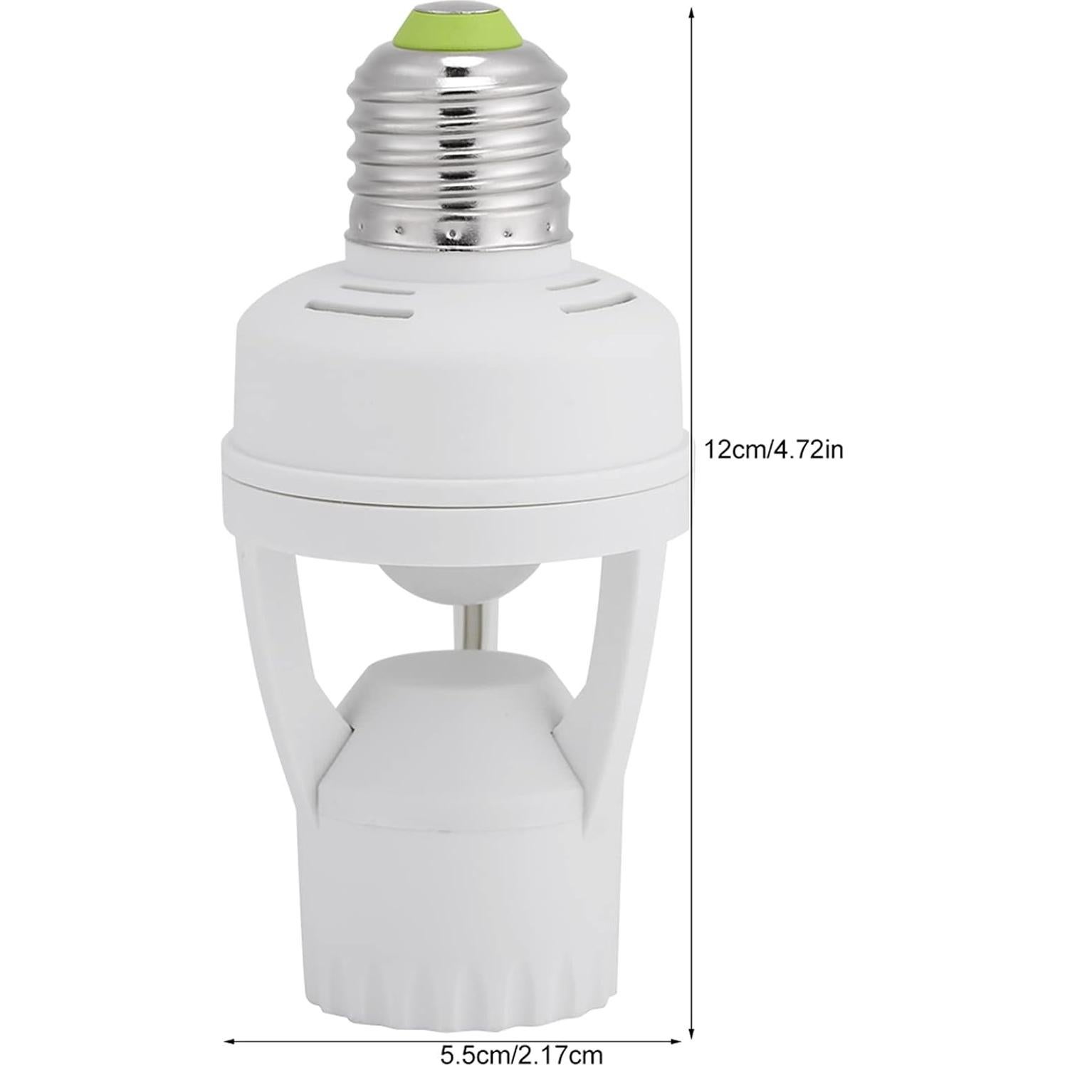 Portalámparas LED E27 con Sensor de Movimiento Infrarrojo