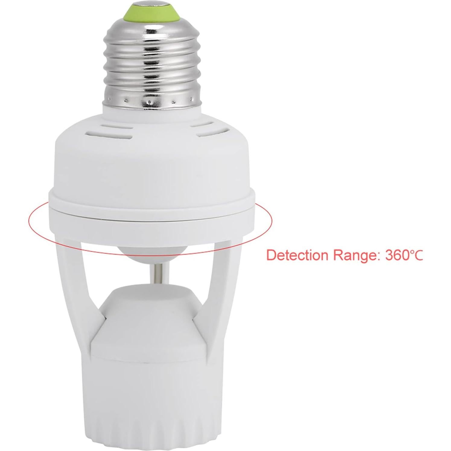 Portalámparas LED E27 con Sensor de Movimiento Infrarrojo